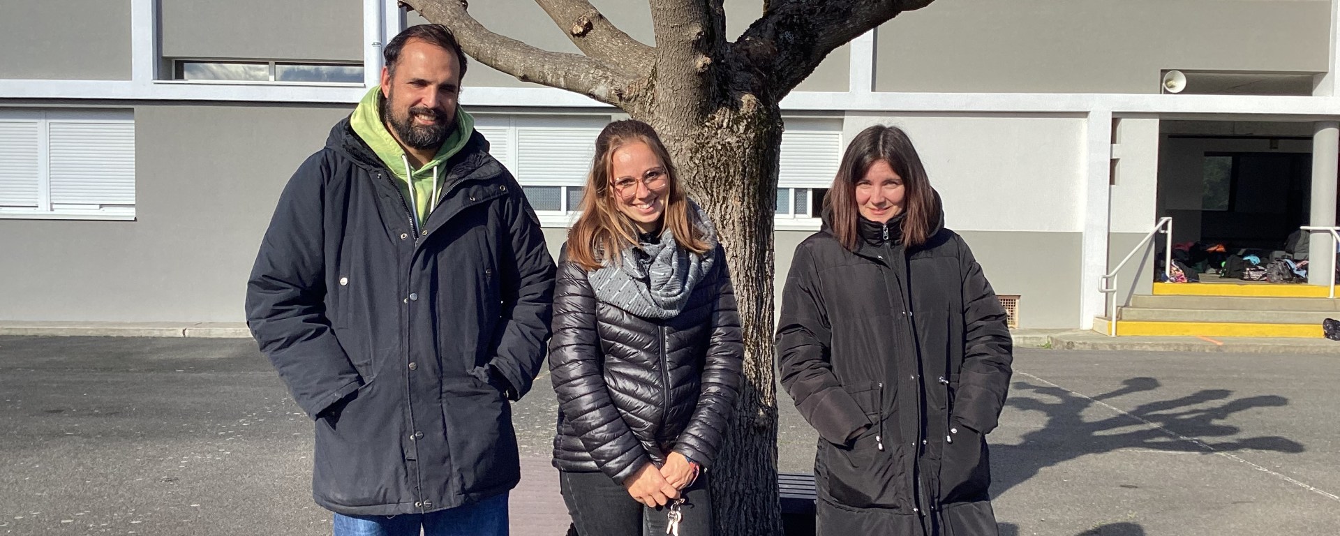Sandy, Maud et Bénédicte, 3 surveillants au collège du Val d'Arros.