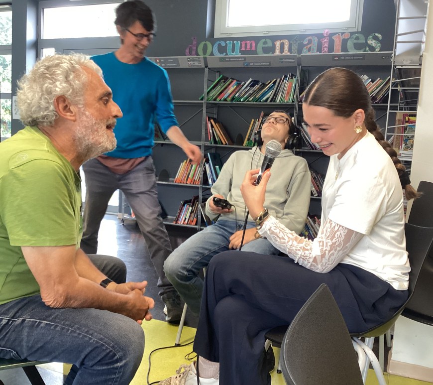 Interview de Georges Bartoli par les élèves de 3eA du collège du Val d'Arros